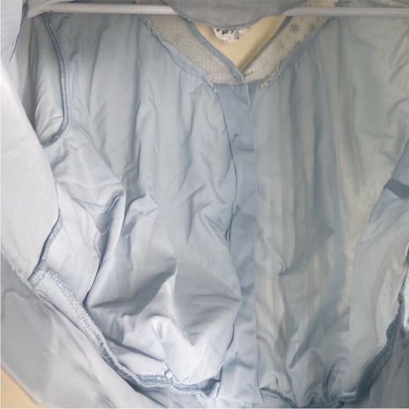 Lady Fame Vintage light blue baby doll top - M - Picture 12 of 13